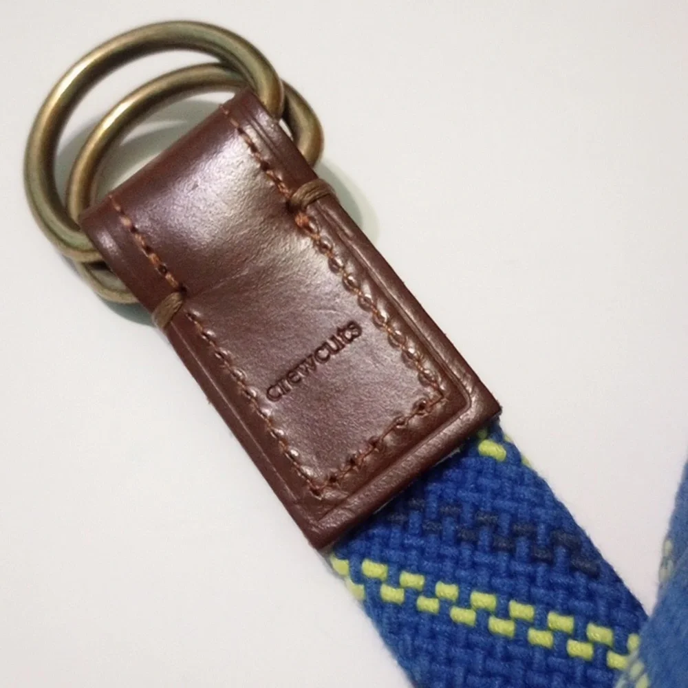 J Crew- Crewcuts D-Ring Woven & Leather Belt- Boys